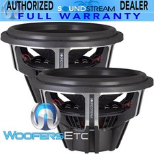 2  SOUNDSTREAM RESERVE RSW.154 15" 2600W DUAL 4-OHM CAR SUBWOOFERS BASS SPEAKERS