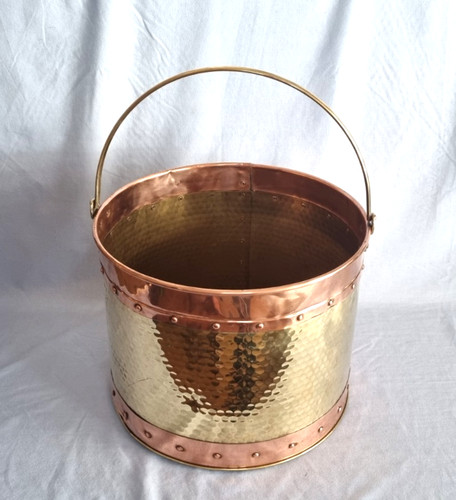 Vintage large copper and brass - copper,