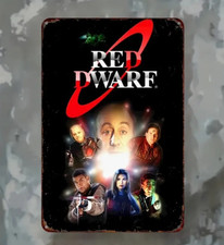 Red Dwarf Metal Sign 20x30cm