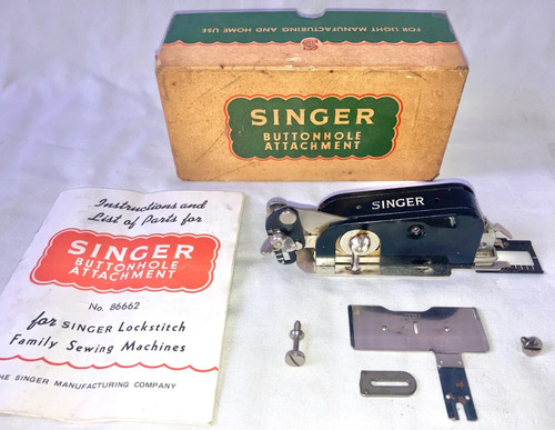 Boxed singer buttonhole - singer,
