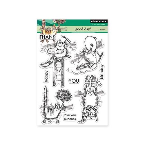 Penny black clear stamps - penny,
