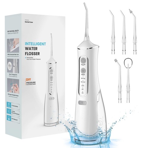 Water dental flosser - water, flosser-portable