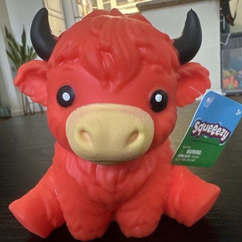 Squeezy red highland cow - -,