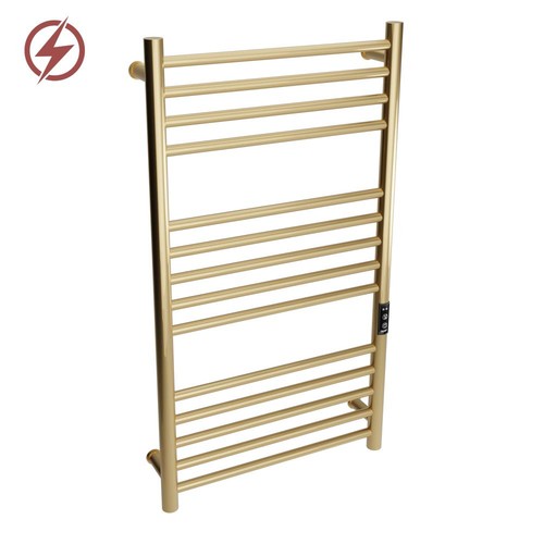Electric brass towel rail - electric,