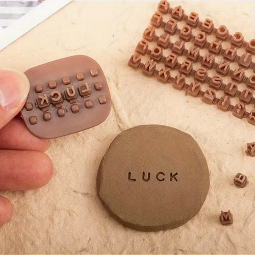 Mini letter number clay - mini,