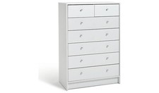 Malibu 7 Drawer Chest - White