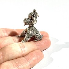 vintage solid silver italian