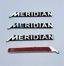 4 x MERIDIAN  Aluminium Badge