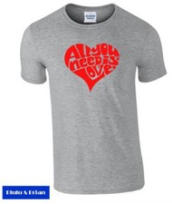 All You Need Is Love T-shirt The Beatles homage retro word art 60s music peace