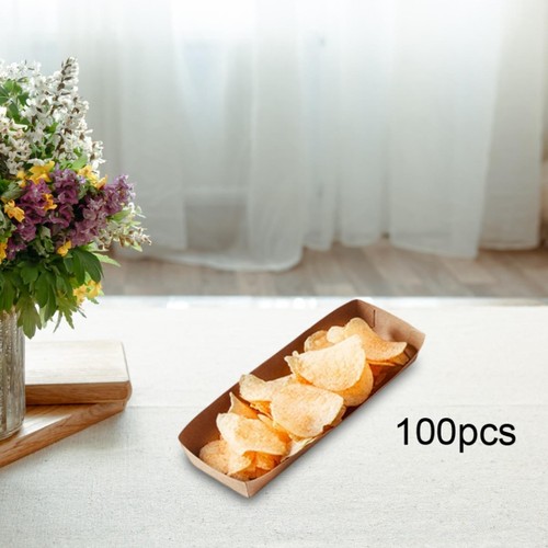 100pcs paper food boats - 100pcs,