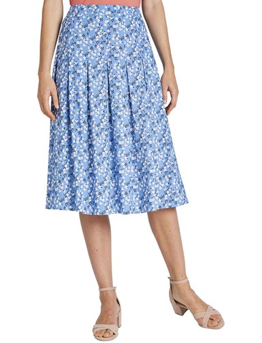 Womens viscose print pleat - viscose,