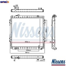 RADIATOR ENGINE COOLING 606946