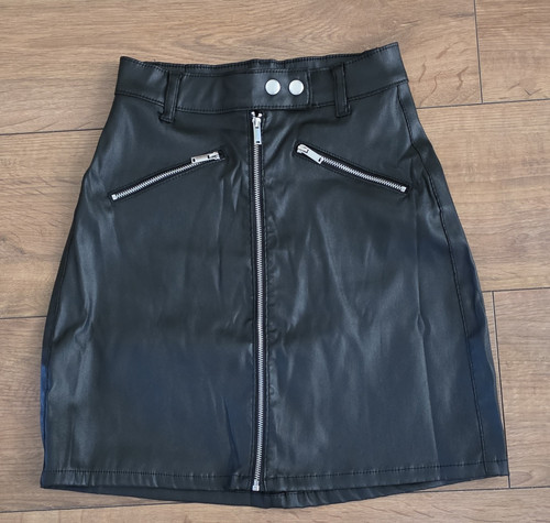 Primark black faux leather - black,