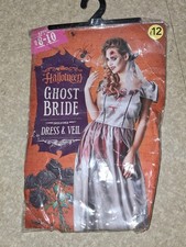 Wilkinson Halloween Ghost Bride Costume Size 8-10years In Packaging