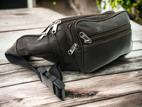 Real brown leather zip - brown, 7
