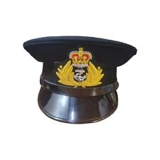 ROYAL NAVY OFFICER BLACK CAP