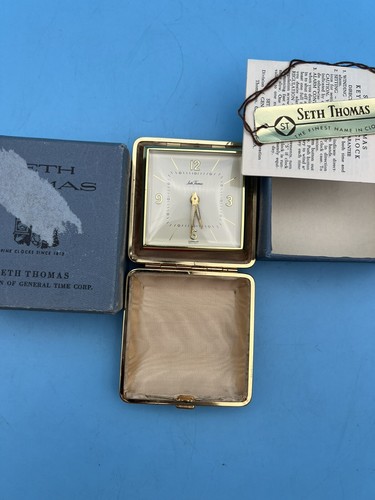 Vtg seth thomas wind travel - vtg,
