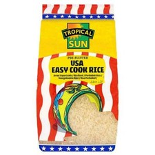 Tropical Sun USA Easy Cook, Preflufffed, Easycook, Long Grain Rice 10KG 