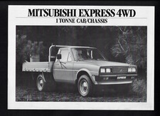 MITSUBISHI EXPRESS 4WD 1 TONNE CAB/CHASSIS SPECIFICATIONS BROCHURE 12/82