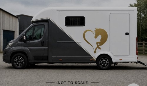 Horse box vinyl decal - vinyl,