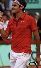 Nike Roger Federer RF 2011 French Open Men’s Polo Shirt Size L