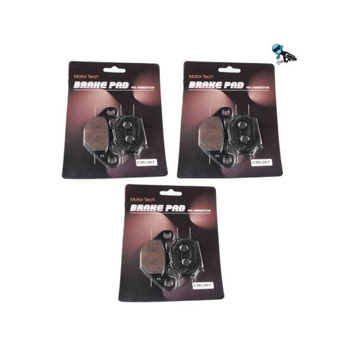 Front rear brake pads - rear, for