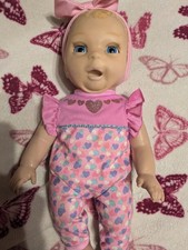Luva Bella Newborn Baby Doll 14" Blonde Girl, Coos and Moves
