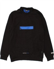 HOODRICH Mens Graphic Hoodie Jumper Large Black Cotton BD03