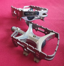 Suntour XC Pro Pedals, Grease Guard, Champagne, Titanium Finish, NEW, NOS, Vintage
