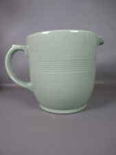 vintage beryl woods ware green utility 2 pink ceramic jug