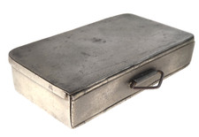 Antique Pewter Fly Fishing Tin