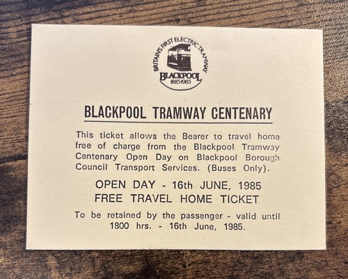 Blackpool tramway centenary - blackpool,