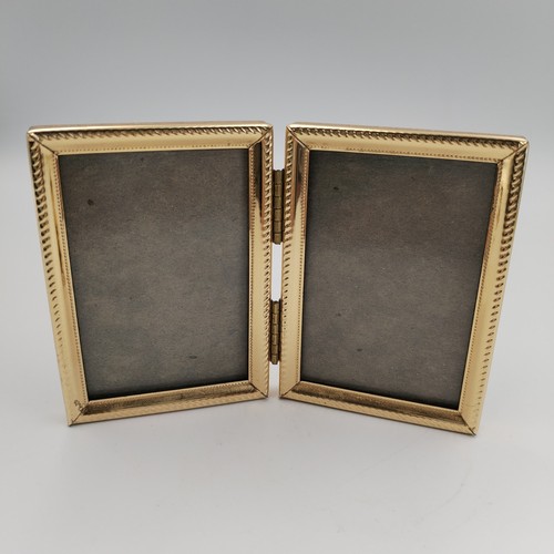 Vintage brass gold - brass, double