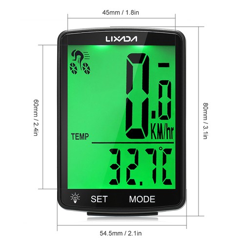 Lixada wireless bike - bike, computer