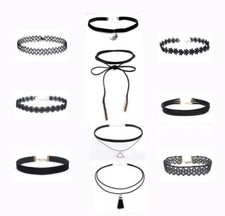 10 Pcs set Women Black Rope