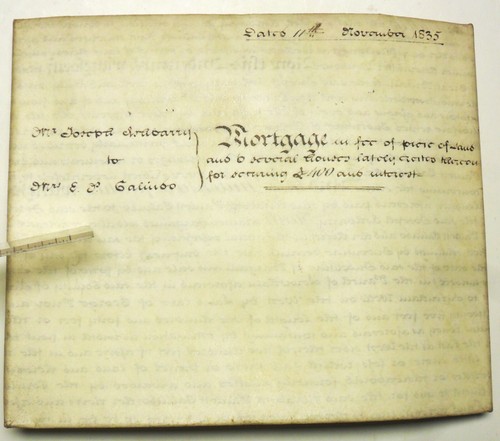 Mortgage document 1835 - mortgage,