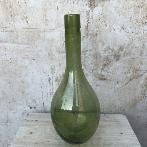 Antique hand blown - hand, green