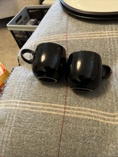 Denby jet black coffee cup - jet,