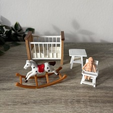 Vintage Lundby Nursery Cot
