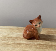Beswick England Ginger Tabby Cat Kitten Figurine Ornament Collectable 