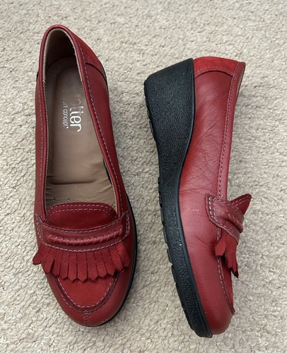Ladies hotter red - red, wedge