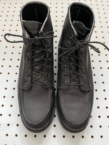 Red wing moc toe black - red,