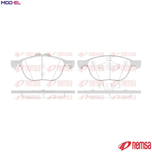 Brake pad set - pad, disc