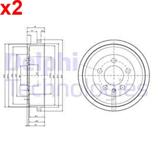 Brake drum delphi fits - brake,