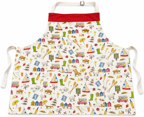 Milly green cotton apron - milly,