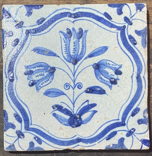 Dutch delft tile - a,