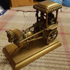 Brass indian asian taxi horse - asian,