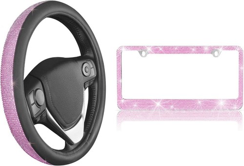 Pink bling steering - bling,