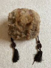 ANTIQUE  REAL FUR LADIES MUFF With Hanging Cords And Tassels