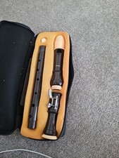 Aulos Tenor Recorder Model Musical Instrument with Case, Made in Japan